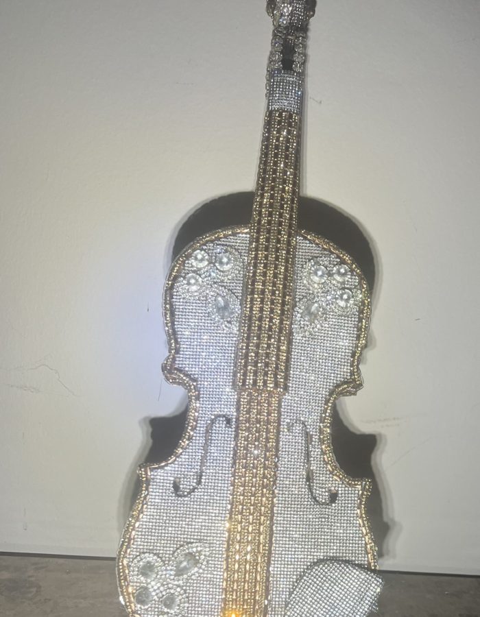 Rhinestone Violin (Yellow)