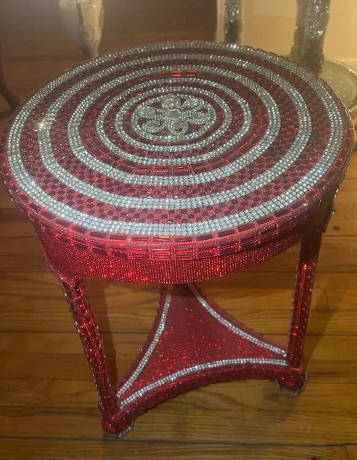 Rhinestone Red Table