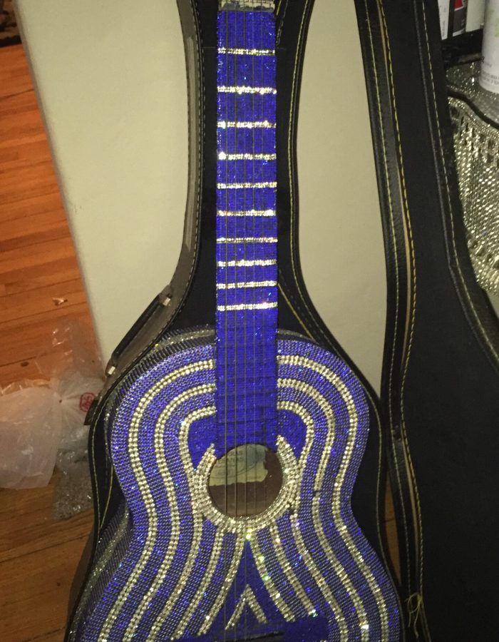 Rhinestone Guitar (Blue)